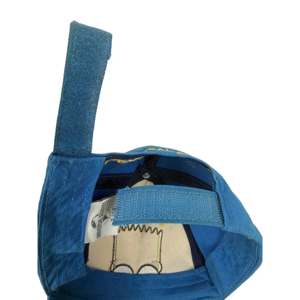 The Simpsons Bart Simpson Snapback Hat Blue Yellow Universal Studios Kids